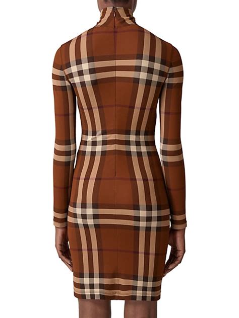 burberry dress bodycon|Shop Burberry Gemma Plaid Bodycon Dress .